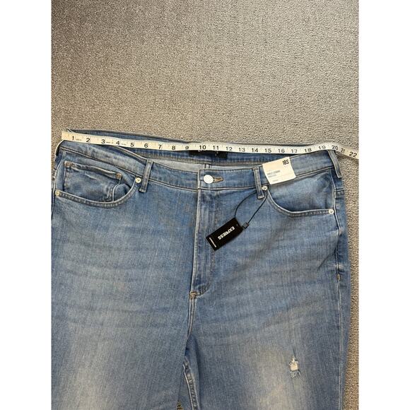 NWT Express Jeanas Original Ankle Legging High Rise DistressedSize 18 Short - Picture 7 of 11